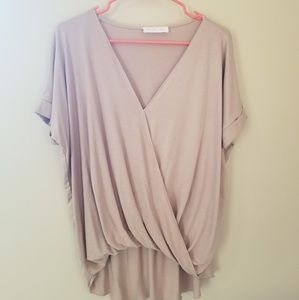 NWOT Surplice front top